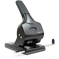 Rapesco ALU 65 - Perforadora metálica de 2 agujeros- 63 hojas de capacidad